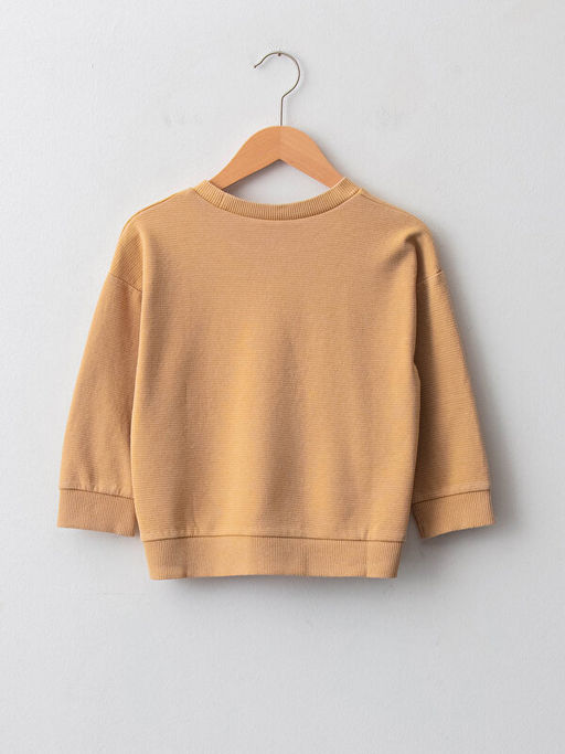 Bisiklet Yaka Uzun Kollu Bask?l? Erkek Bebek Sweatshirt - Waikiki фото 2