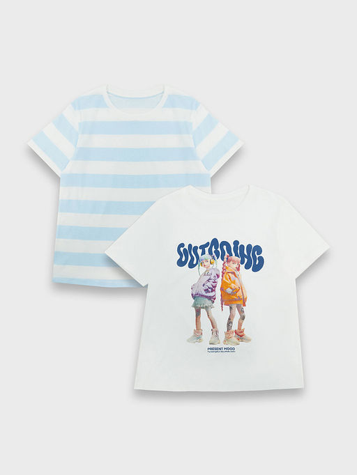 Футболка для девочек в наборе, 2 шт - Mark formelle фото 6