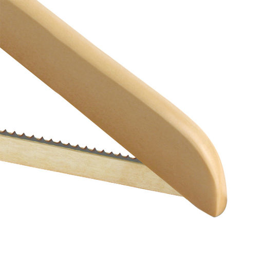 VAL 16613S6 Набор вешалок дерев, 6 шт., прямых, с нескол. переклад., 44.5*23*1.2 см, натур. цвет, шт