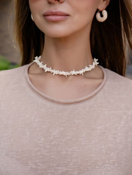 прозрачная Футболка паутинка ,бежевая - Binita фото 4