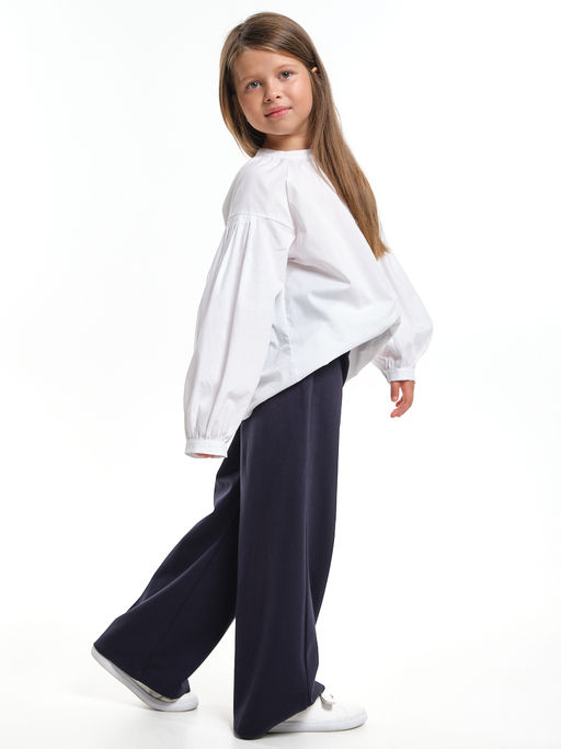 Нарядная блузка в школу UD 7980 голубой - Mini maxi фото 14