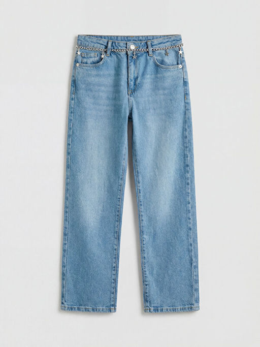 Straight Fit K?z ?ocuk Jean Pantolon