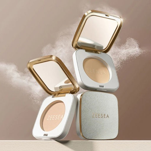 ZEESEA Пудра компактная Soft Velvet Pressed Powder тон 01 Pearl White / жемчужный, 7 г  фото 2