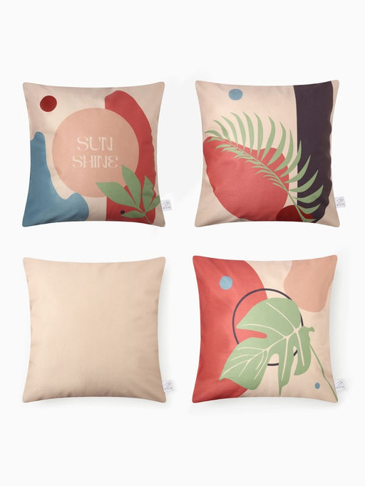 Набор декоративных наволочек Этель Sunshine, 4 шт, 40*40 см, велюр