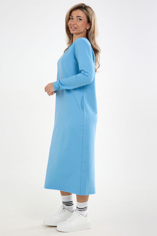 Платье-футер-длинное