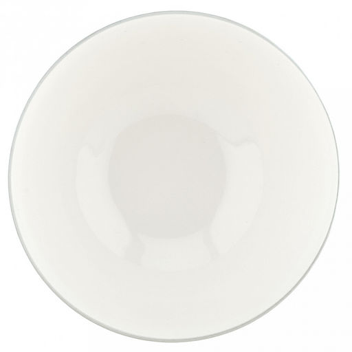 Облако Салатник фарфоровый 700мл, д15см, h8см, на ножке, рельефный декор - голубой, отводка, белый (Китай) - Домашняя мода фото 2