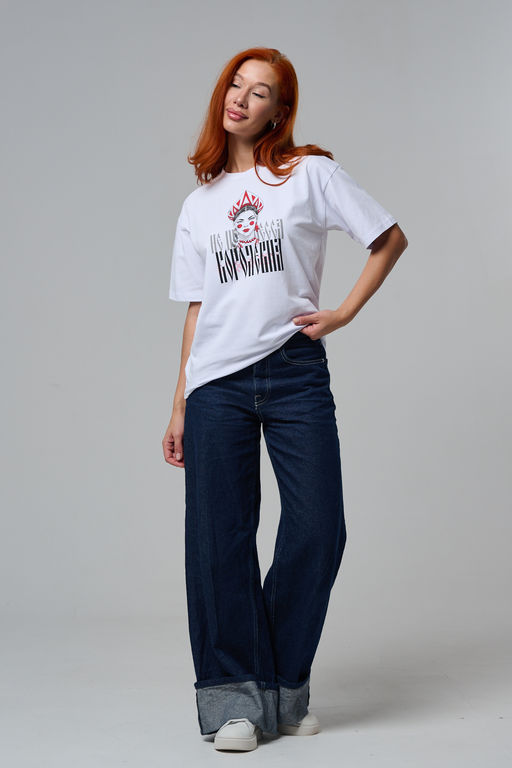 8580 футболка оверсайз женская - Натали фото 11