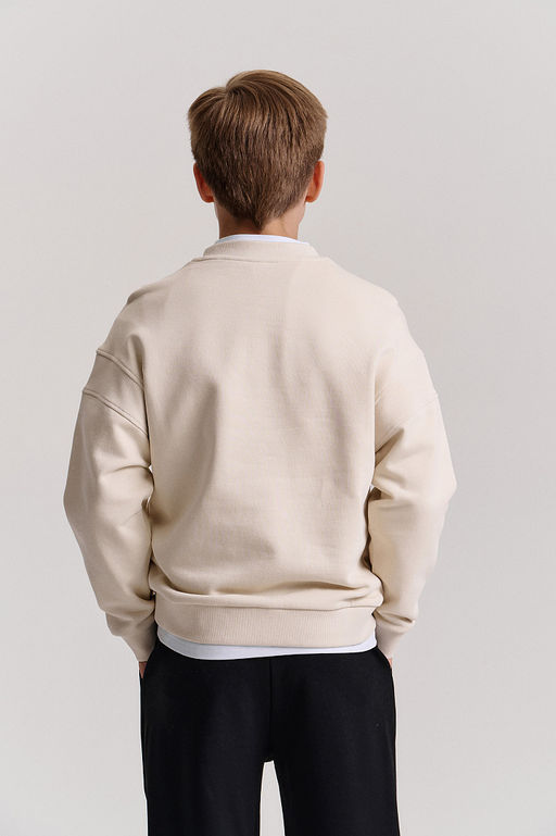 PELICAN, толстовка для мальчиков, Молочный  фото 2