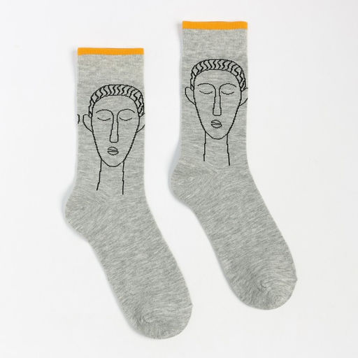 Цена за 2 шт. Носки, цвет серый, размер 25-27