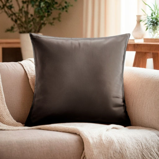 Чехол на подушку Этель кожзам 45*45 см, черный  фото 5