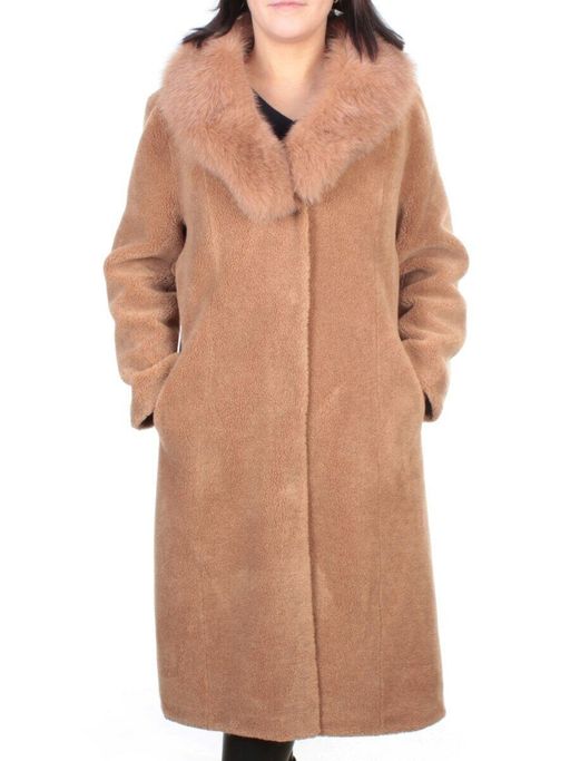 37235 BROWN Шуба женская искусственная Yi Ge - Fashion фото 2