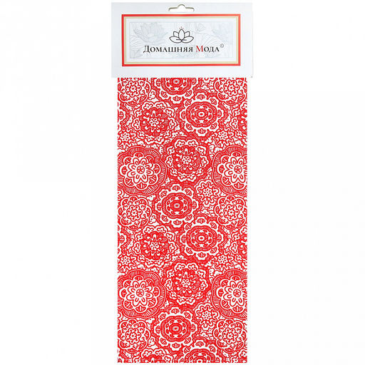 "Медальоны-1" Полотенце рогожка 50х60см, хлопок "Премиум" 186г/м2, "Домашняя мода" (Россия)