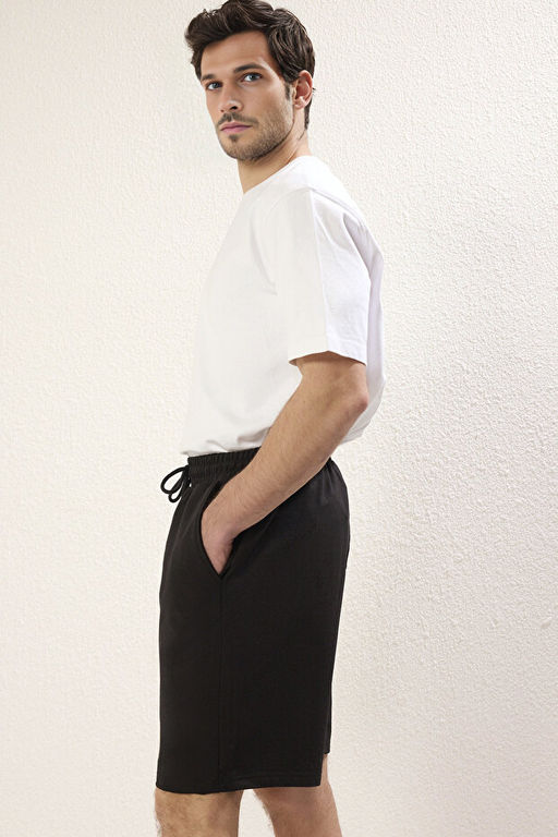 Basic Siyah Oversize/Geni_ Kesim Lastik Belli Ba_c_kl_ _ort TMNSS22SR0257 - Trendyolmilla фото 2