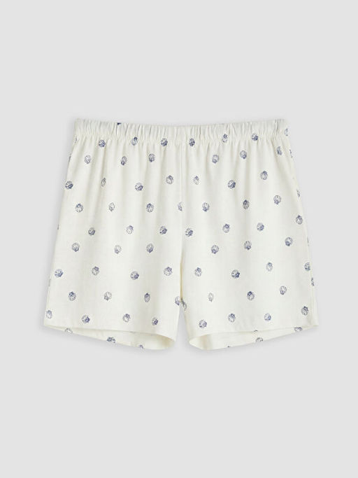 Bask?l? Kad?n ?ort Pijama Alt?