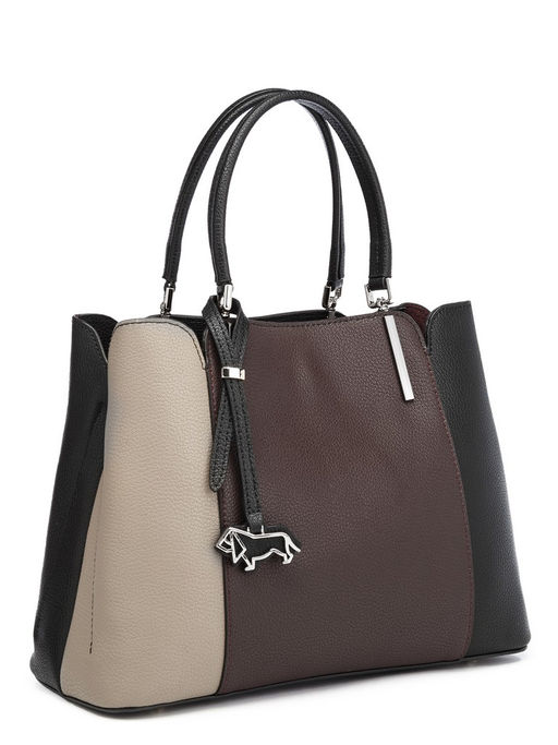 Сумка Labbra L-220403 coffee foam/d.plum/black  фото 3