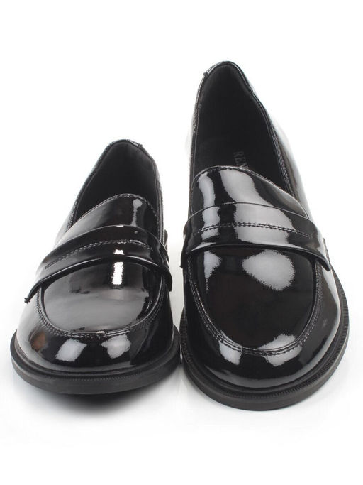 03-DCO163-1 BLACK Лоферы женские (натуральная кожа)