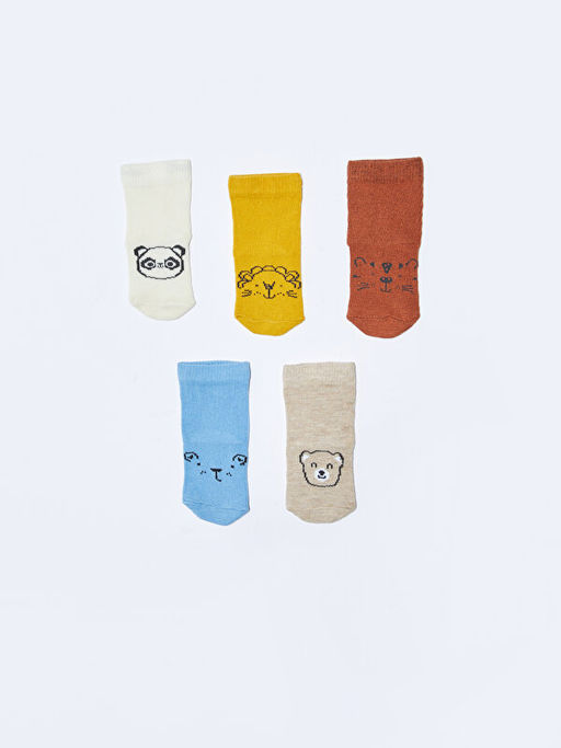 Desenli Erkek Bebek Soket ?orap 5li - Waikiki фото 2