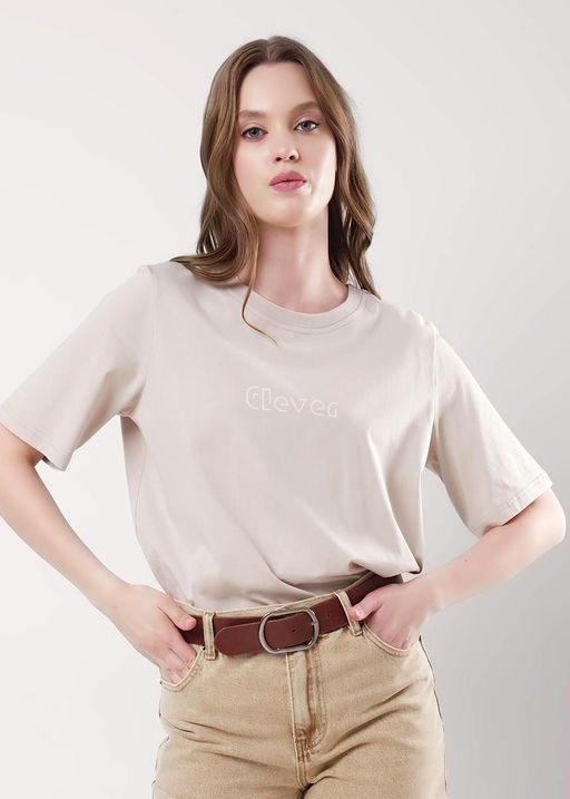 CLE Футболка жен. 356870кк св.бежевый - Clever wear фото 3