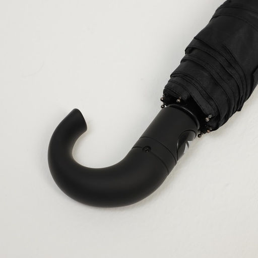 Зонт автоматический Однотонный, 3 сложения, 8 спиц, R = 48 см, цвет чёрный - Simaland фото 4