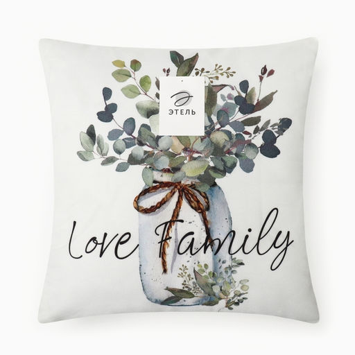 Чехол на подушку «Этель» Family, 45×45 см