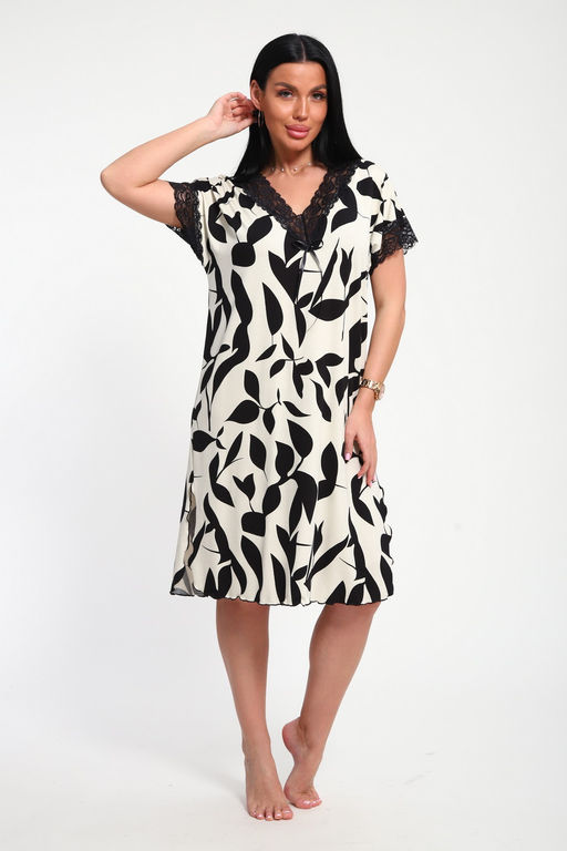 Ночная сорочка из вискозы Олеся экрю