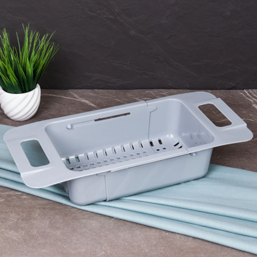 Дуршлаг-сушилка раздвижной на раковину / М8409 /уп 20/ - Галеонтрейд фото 2