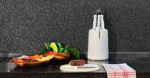 Подставка для ножей универсальная 16*16*25см белый