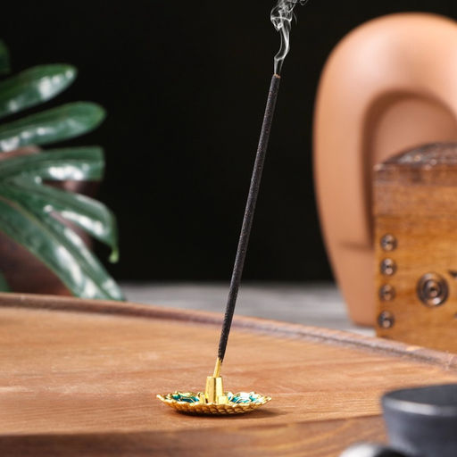 Подставка для благовоний TAKE IT EASY Лотос малый, эмаль синий