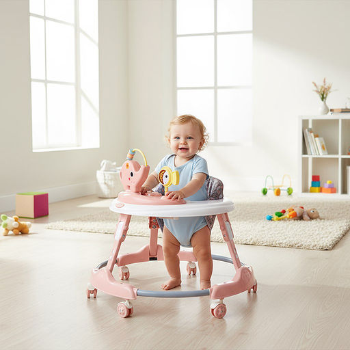 Ходунки "Веселый слоник" (цвет бежевый)