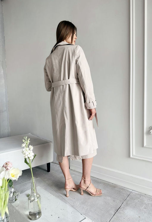 Плащ AURA 7025-176 бежевый  фото 2