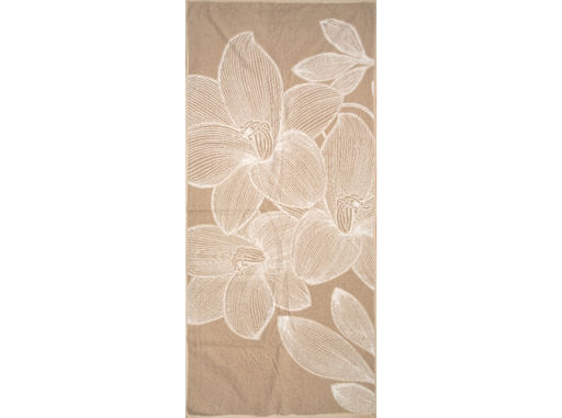 6с102.511ж2 Ночная лилия (лен3) Полотенце махровое 67х150см