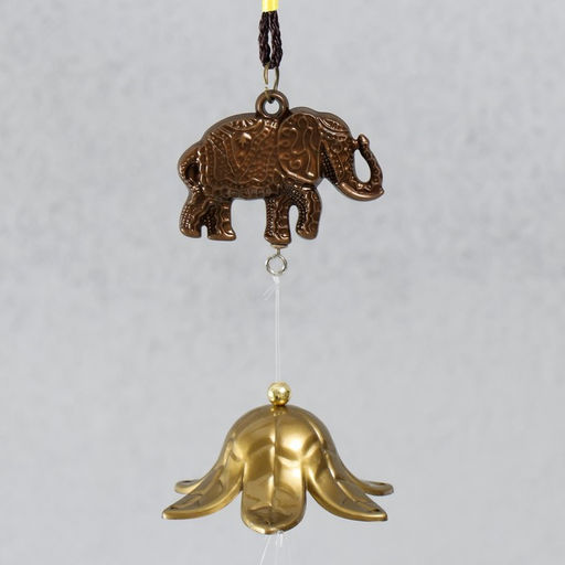 Музыка ветра «Слоны», металл, 4 трубочки 1 фигурка 57 см, МИКС