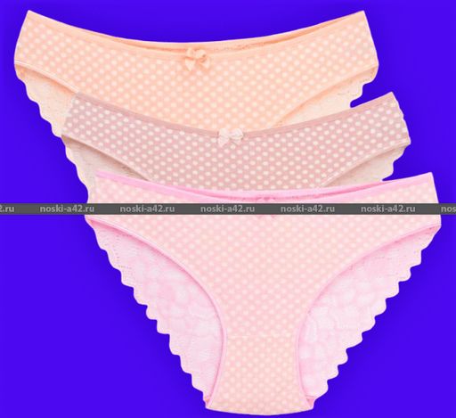 Цена за 5 шт. Трусы женские Турция большие размеры кружевная попа арт. 163516 (163616) 3XL (50-52) - For you фото 3