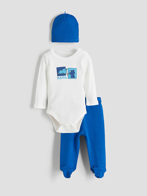 Erkek Bebek ??t??tl? Body Tayt ve Bere 3l?