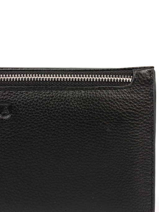 LACCOMA клатч 162-1-черный натуральная кожа фото 3