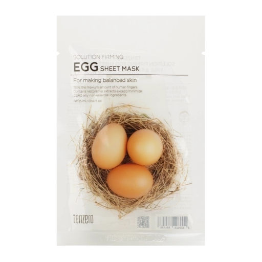 Маска тканевая для сужения пор TENZERO Solution Firming Egg Sheet Mask , 25ml
