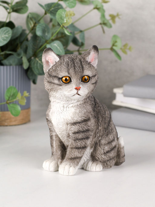 Фигурка Кошка 15,5 см серая / YX33106 /уп 16/ - Галеонтрейд фото 2