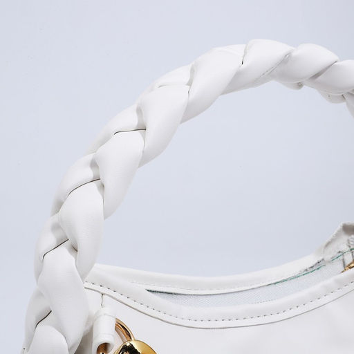 Сумка-багет на молнии, цвет белый - Simaland фото 4