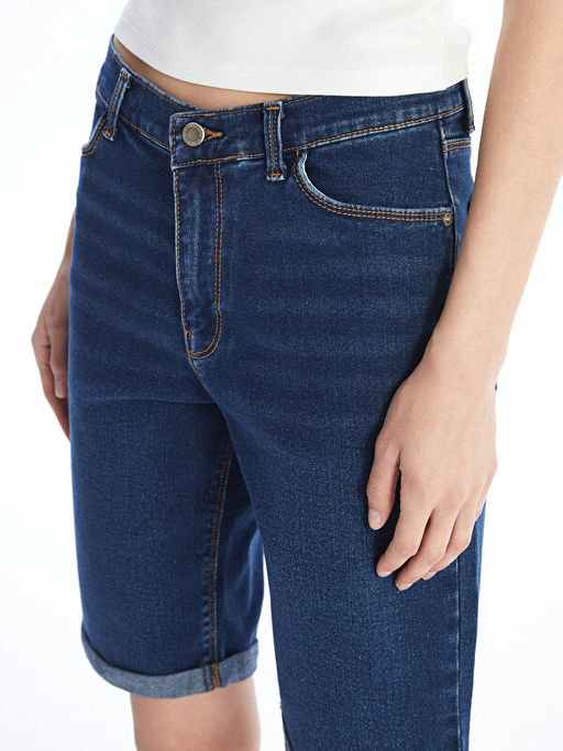 Bermuda Fit Kad?n Jean ?ort
