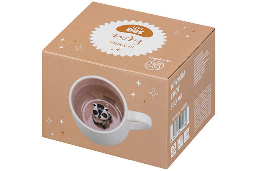 Кружка 380 мл 13,5*10*8,3 см Енот - Elan gallery фото 9