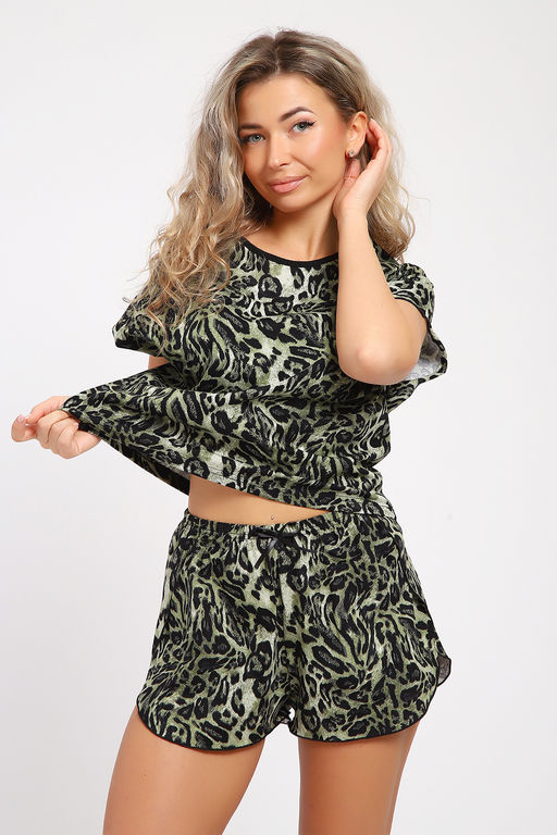 Пижама Натали футболка и шорты хлопок фото 41