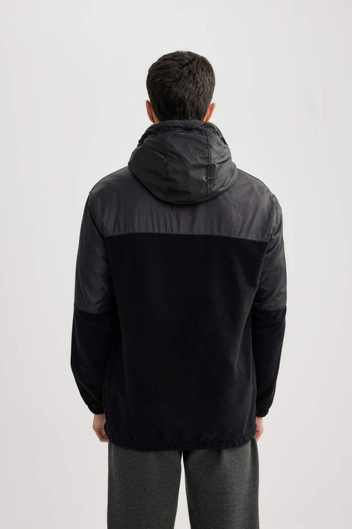 Флисовый кардиган с капюшоном Discovery Channel Relax Fit - Defacto фото 10