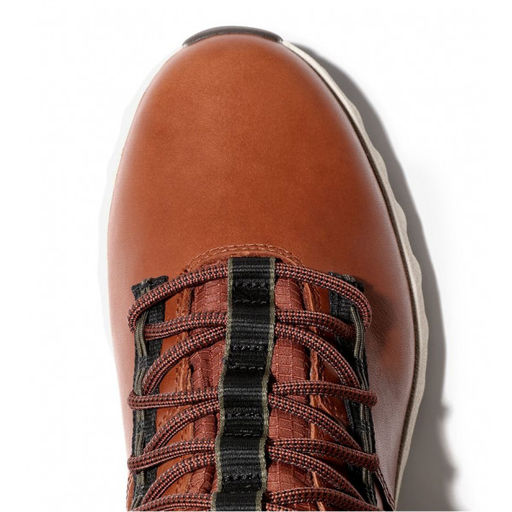 Мужские ботинки Timberland Edge Hiker Boot Lether/Fabric WP темно-коричневые  фото 6