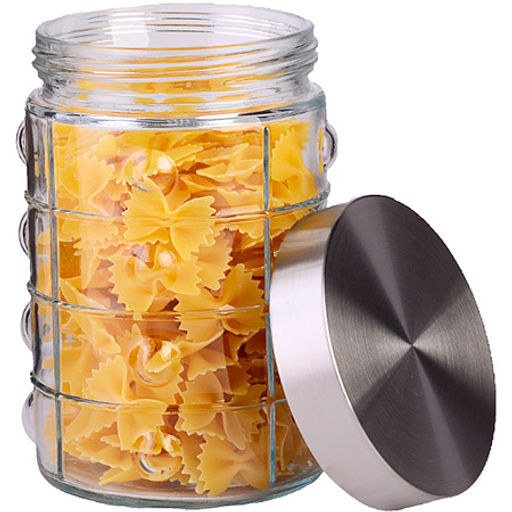 31026 Набор банок для сыпучик продуктов 4пр стекло/полипроп/нерж/ст MB (х4) - Mayer&boch фото 5