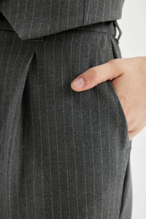 Широкие брюки стандартной длины с нормальной талией и двойными карманами - Defacto фото 5