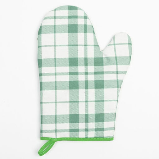 Варежка-прихватка Этель Eucalyptus (клетка) 20х27см,100% хлопок, саржа 190 гр/м2  фото 3