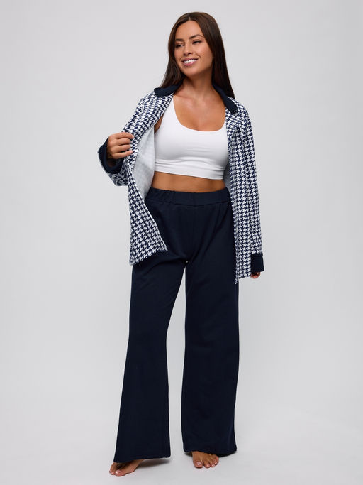 Пижама женская из футера Салли синий - Амадэль фото 11