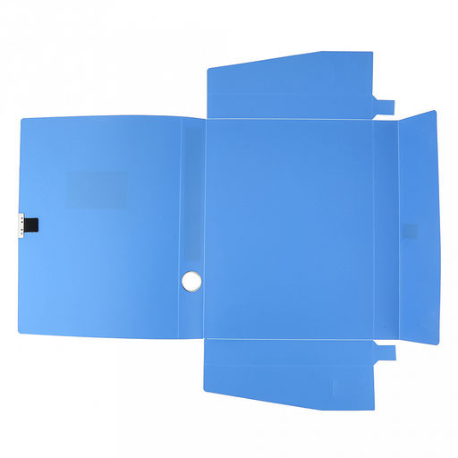 Папка-органайзер (короб) "Архивная" А4 23,4х31х3,5см, пластик, на липучке, цвет голубой (Китай)