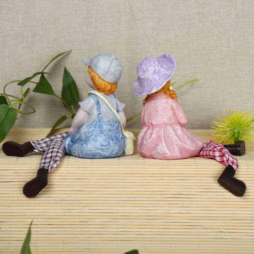 Фигурка Мальчик/Девочка висячие ножки 2 штуки набор / 2003 /уп 96/ - Галеонтрейд фото 4