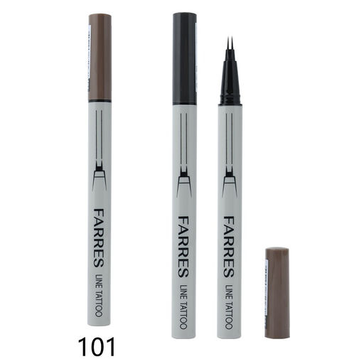 FARRES / 8807-101/ Сверхтонкий лайнер для бровей Line Tatoo "пепел.блонд". (6)